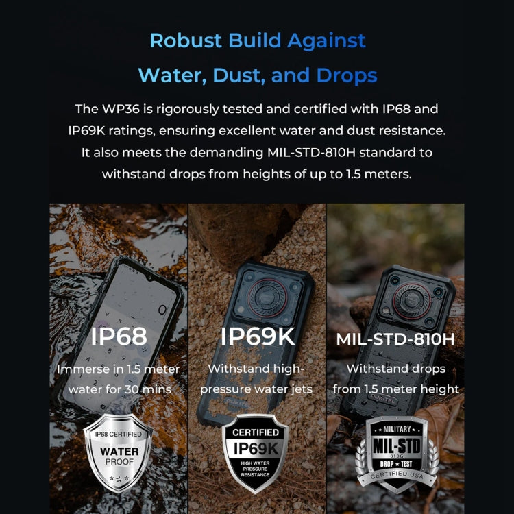Oukitel WP36, IP68/IP69K, Fingerprint Identification, 10600mAh, 6.52 inch MediaTek MT8788 Octa Core, NFC, OTG, Network: 4G, WP36, 8GB+128GB Oukitel WP36, IP68/IP69K, Fingerprint Identification, 10600mAh, 6.52 inch MediaTek MT8788 Octa Core, NFC, OTG, Network: 4G, WP36, 8GB+128GB